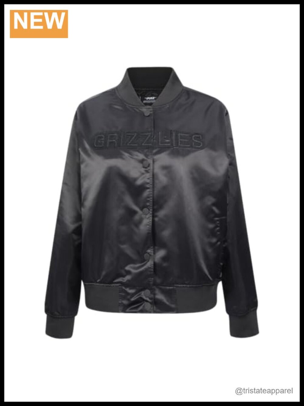 NBA Memphis Grizzlies Satin Jacket Pro Standard Quilted Women's Snap
